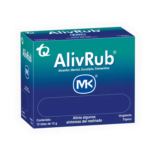 AlivRub MK Ungüento x12 latas de 12 g