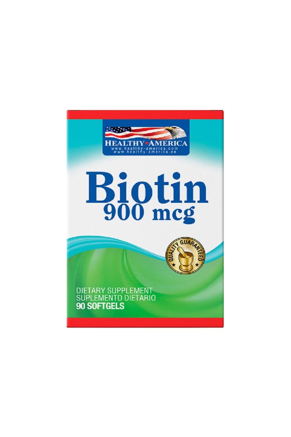 Biotin 900 mcg – 90 Softgels (Healthy America)