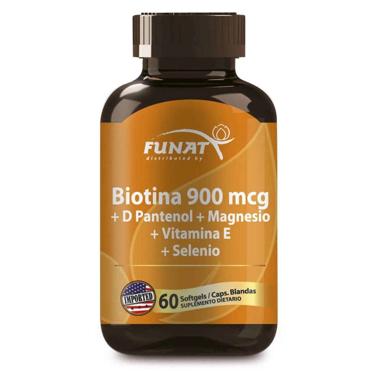 Biotina 900 mcg + D Pantenol Funat x 60 Cápsulas