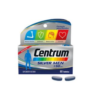 Centrum Silver Men, multivitamínico hombres +50 años X 60 tabs