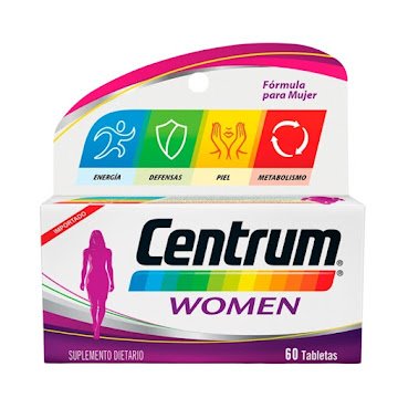 Centrum Women Multivitamínico, mujeres entre 18 y 49 años X 60 tabs