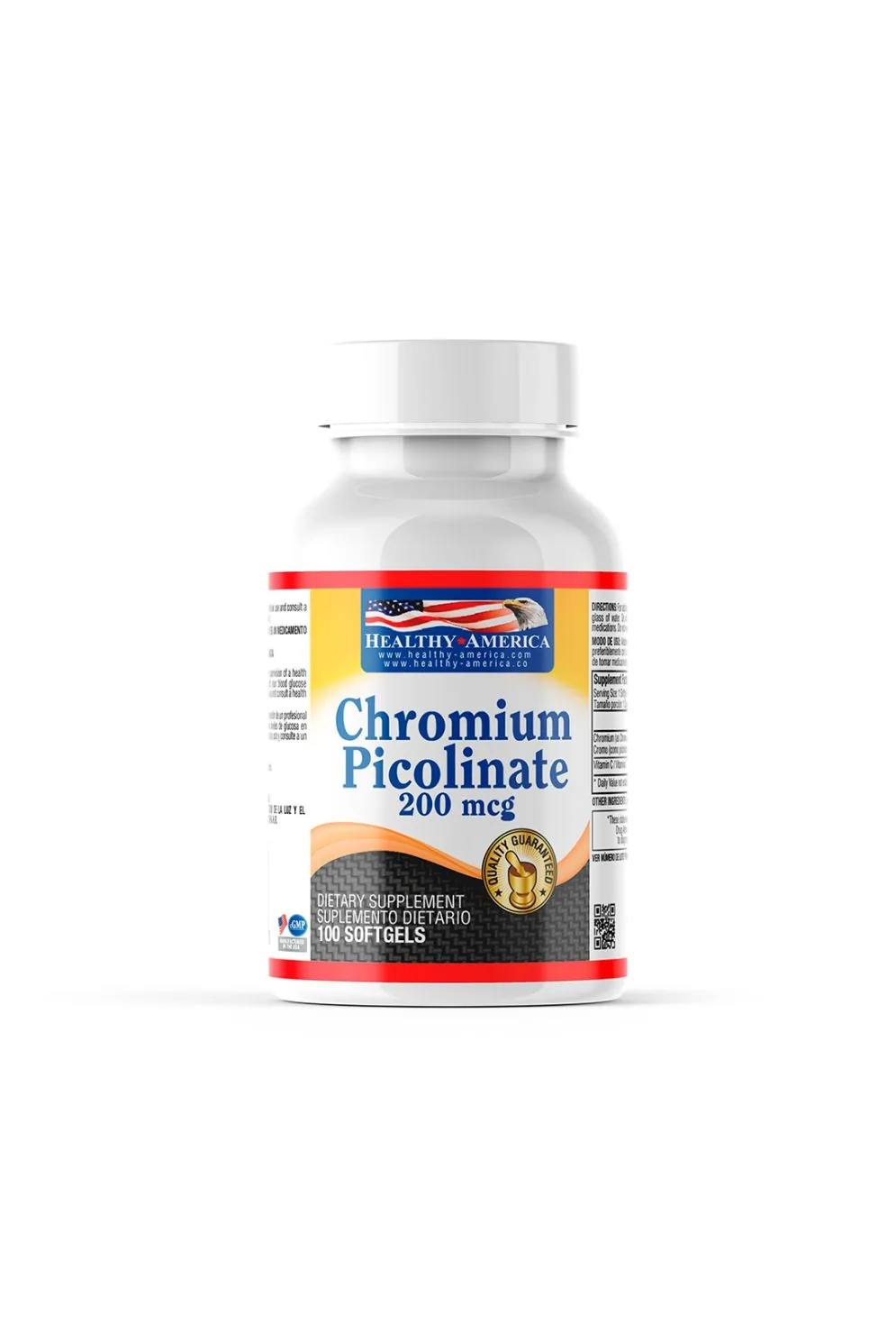 Comprar Chromium Picolinate 200 mcg - 100 softgels en Colombia | Natural Be Chromium Picolinate 200mcg 100softgels