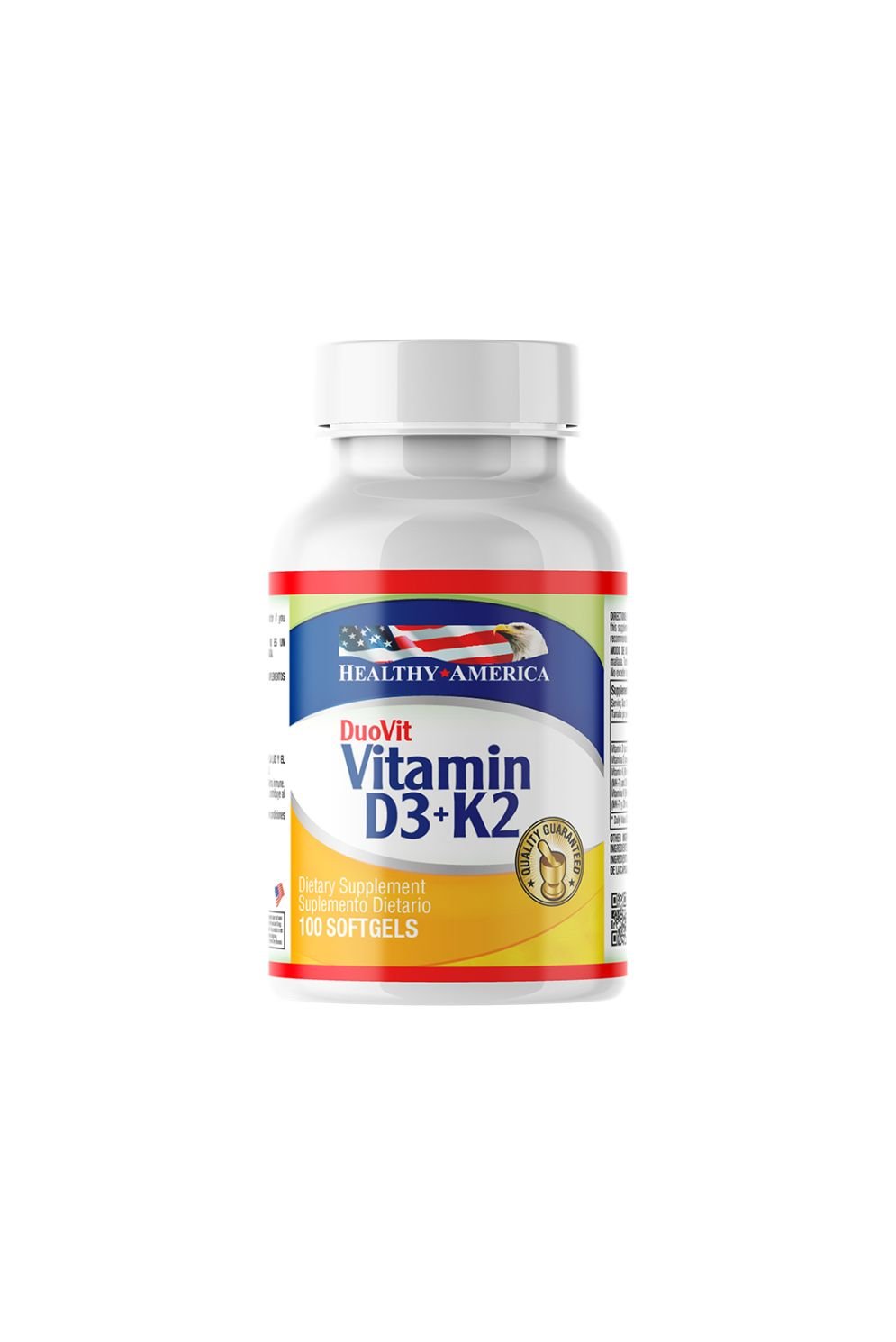 Duovit Vitamina D3 + K2 –“ 100 Softgels (Healthy America)
