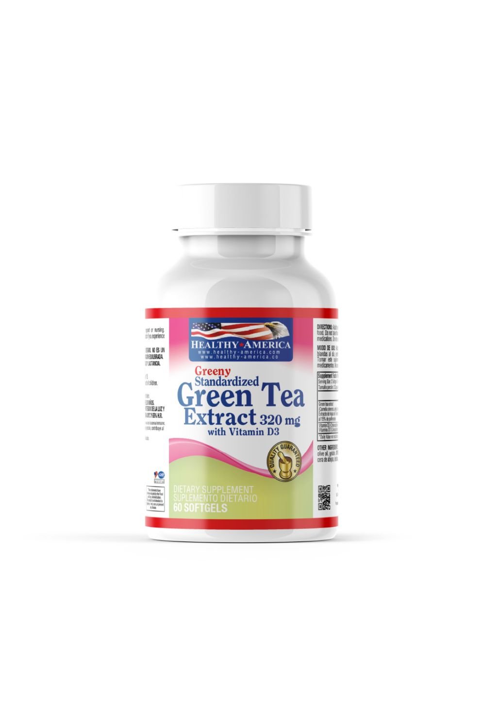 Green Tea Extract 320 mg – 60 Softgels (Healthy America)