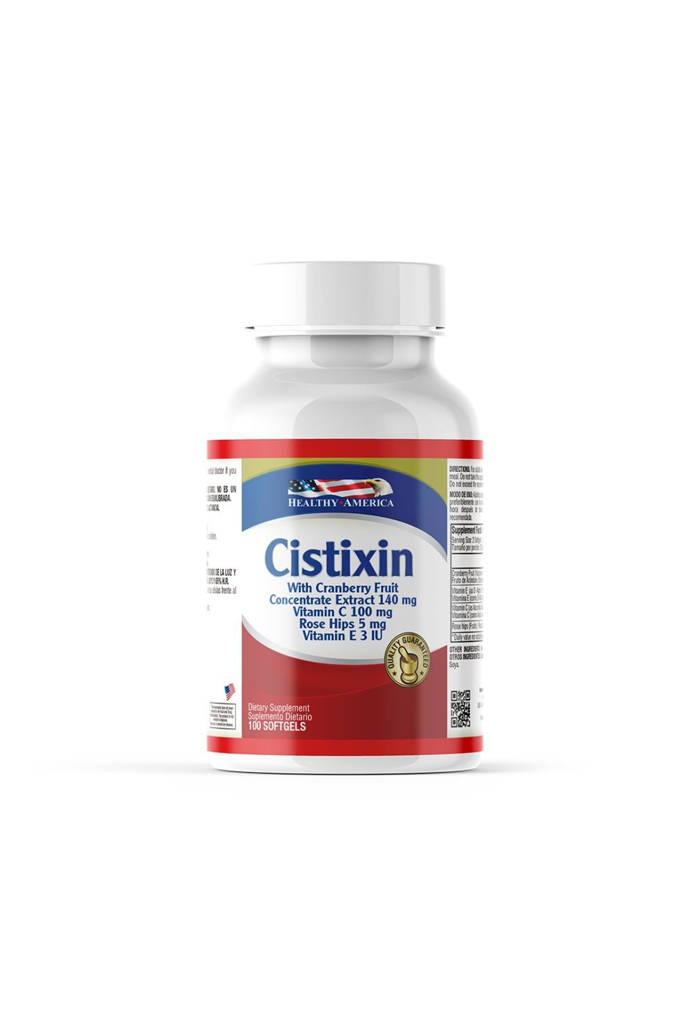Infecturin™ Cranberry + Vitamina C & E – 100 Softgels (Healthy America)