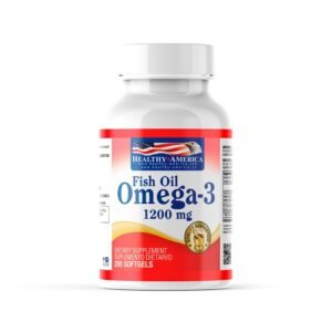 Omega 3 Fish Oil 1200 mg Healthy America x 200 Softgels