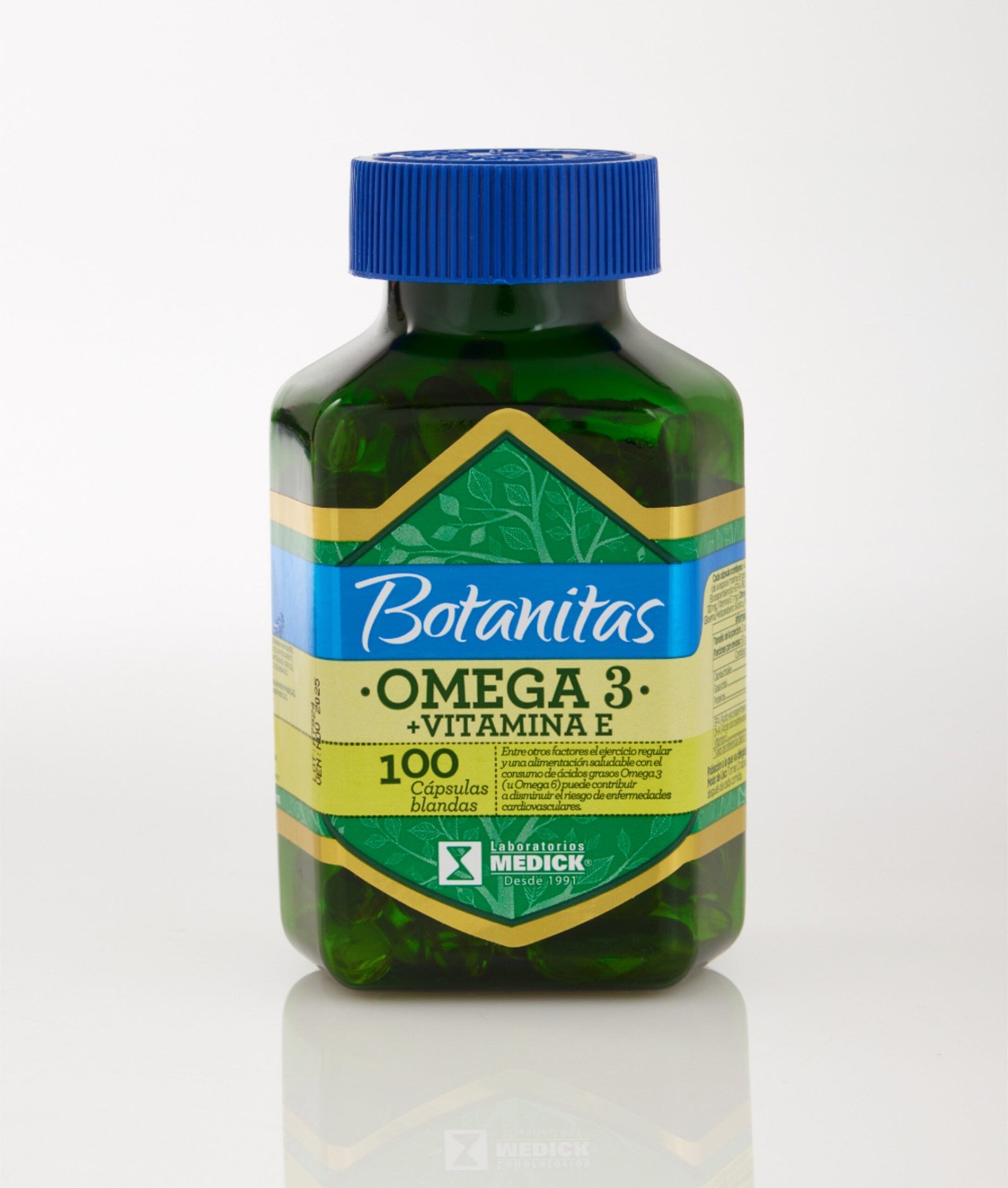 Omega 3 + Vitamina E Botanitas x 100 Cápsulas
