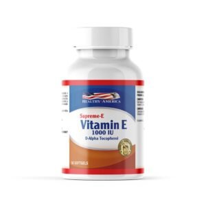 Supreme-E Vitamina E 1000 IU â€“ 50 Softgels (Healthy America)
