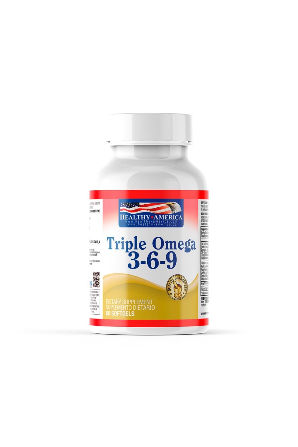 Triple Omega 3-6-9 1200 mg – 60 Softgels (Healthy America)