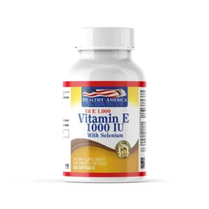 Vitamin E 1000iu Selenium Healthy America 100 Softgels