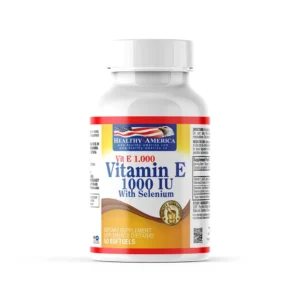 Vitamin E 1000iu Selenium Healthy America 50 Softgels