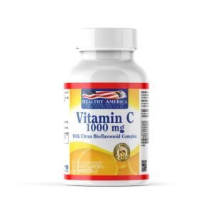 Vitamina C 1000 mg con Bioflavonoides –“ 100 Cápsulas (Healthy America)